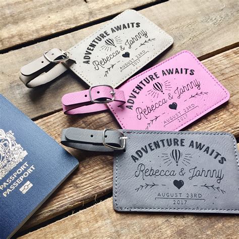 personalised suitcase tags.